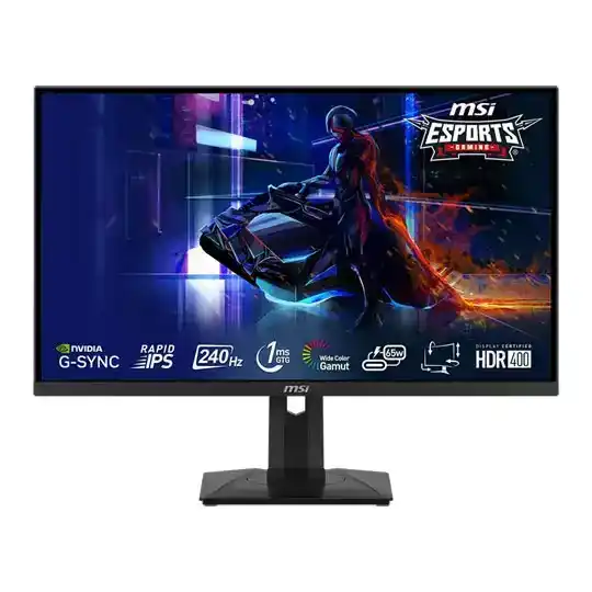 (image for) MSI 27" Quad HD 240Hz G-SYNC Compatible HDR Monitor Height/Tilt/Swivel/Pivot Adjustable - Click Image to Close